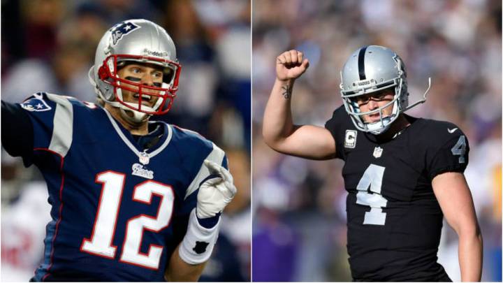 Raiders vs Patriotas horario