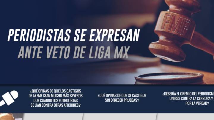 Periodistas se expresan ante veto de Liga MX. El gremio del periodismo deportivo compartió su parecer ante la suspensión que impuso la Liga a periodistas.