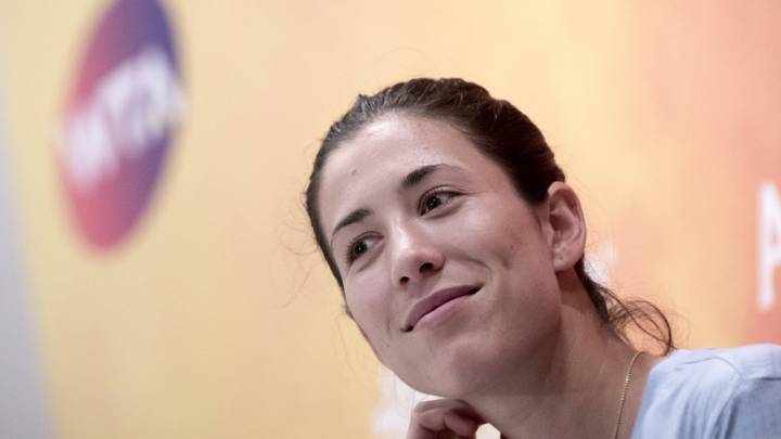 Garbiñe Muguruza tuvo su primer triunfo en Monterrey.