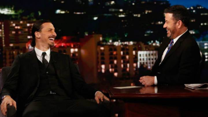 Zlatan Ibrahimovic y Jimmy Kimmel