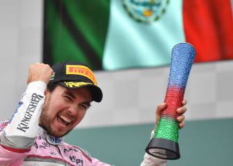 'Checo' Pérez, tercer lugar en Bakú; Hamilton gana en el caos