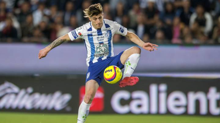 Foto de acción durante el partido Pachuca vs Monterrey, Correspondiente a la Jornada 13 del Torneo Clausura 2018 de la Liga BBVA Bancomer, en el Estadio Hidalgo, en la foto: Ángelo Sagal.
