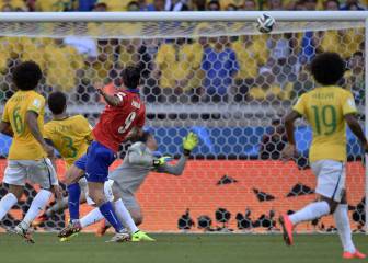 El poste de Pinilla que lloró Chile en el Mineirao