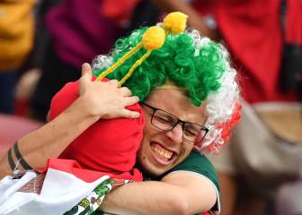 Los rostros de la celebración de México tras vencer a Alemania