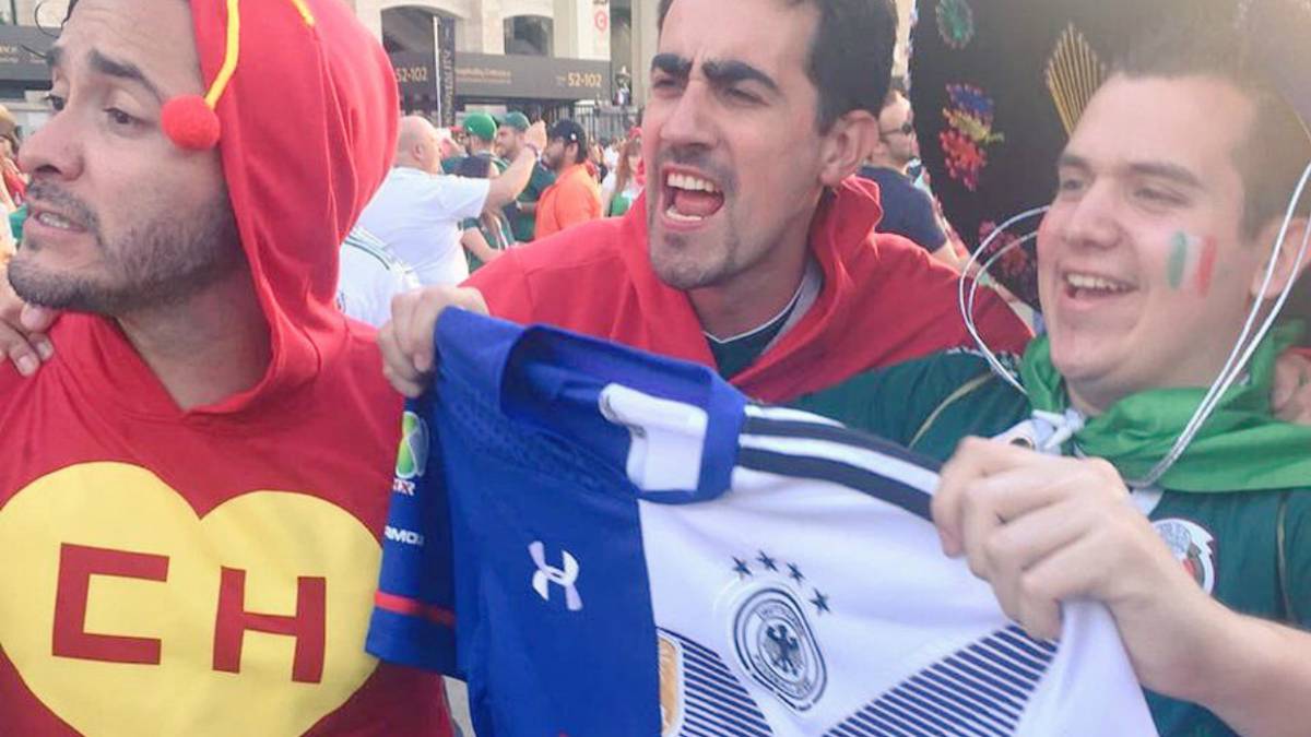A esto recurrió la afición para triunfo ante Alemania
