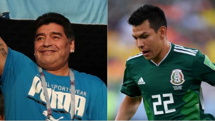 Maradona admite interés en 'Chucky' Lozano para su equipo