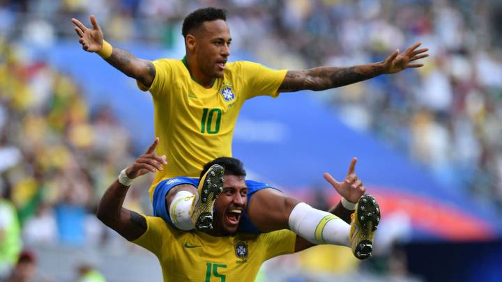 Neymar, jugador de la Selección de Brasil