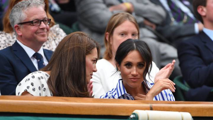 Meghan Markle y Kate Middleton, asisten a final de Wimbledon