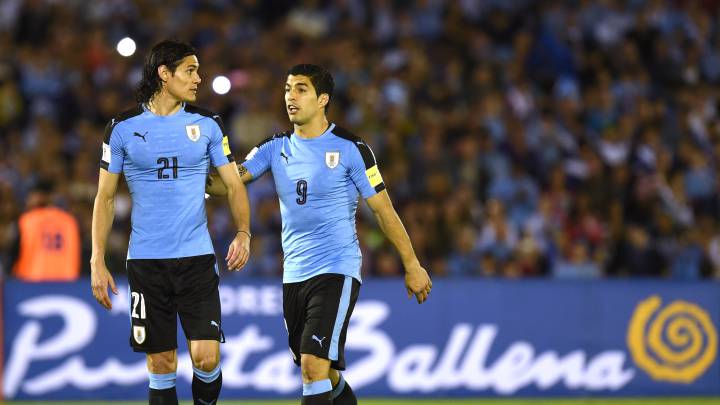Luis Suárez y Edison Cavani, Selección Uruguaya