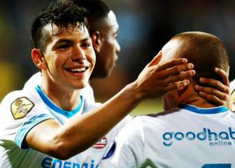 Chucky Lozano aportó un gol en el triunfo del PSV