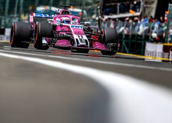 Sergio Pérez se mostró contento con la clasificación en Bélgica