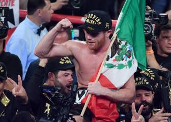 Las mejores imágenes del festejo del Canelo tras vencer a GGG
