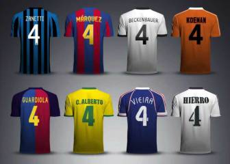 Los 16 legendarios futbolistas con el dorsal '4'; ¿Quién es tu favorito?