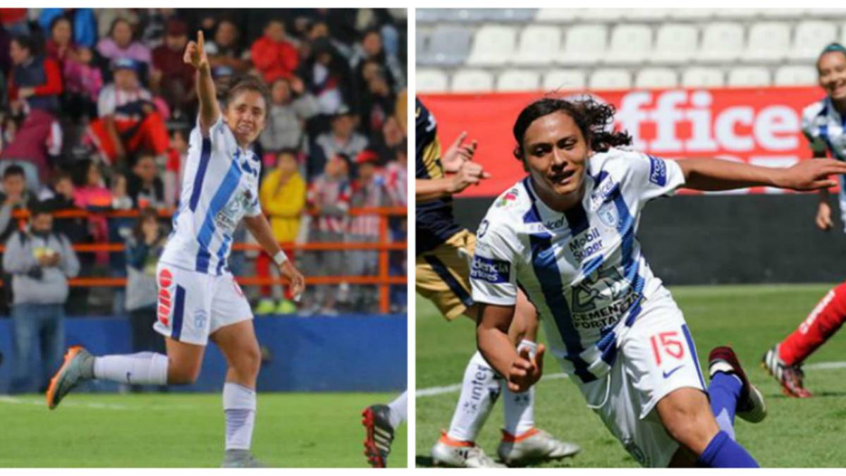 Jugadora de futbol festejando anotaciones