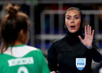 Nazemi Deylami, primera árbitra iraní en torneo de FIFA de fútsal