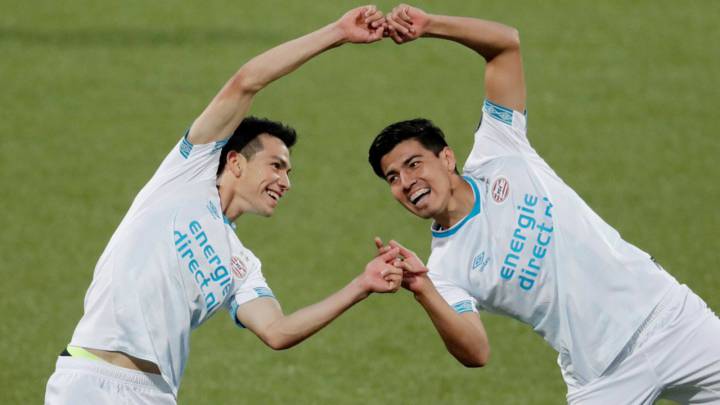 Hirving Lozano y Erick Gutiérrez, PSV