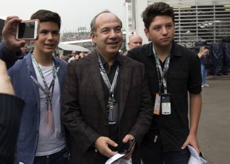 Felipe Calderón da a su favorito para el Gran Premio de México