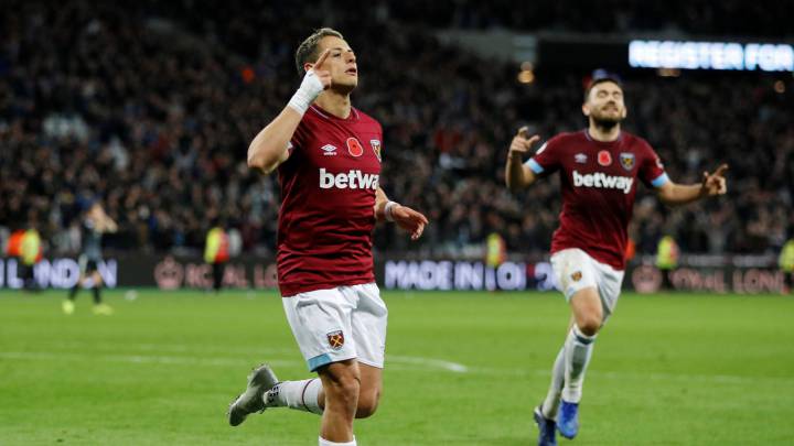 Javier Hernández volvió a anotar en el triunfo del West Ham