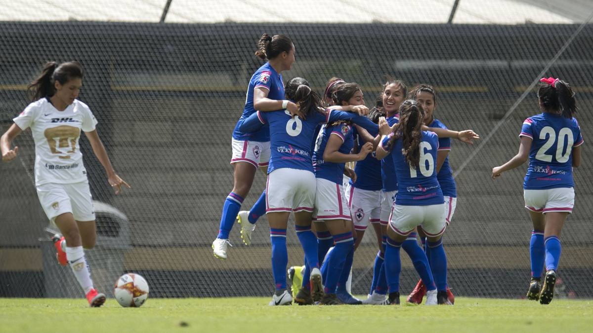 Jugadoras de Fútbol festejando una anotación
