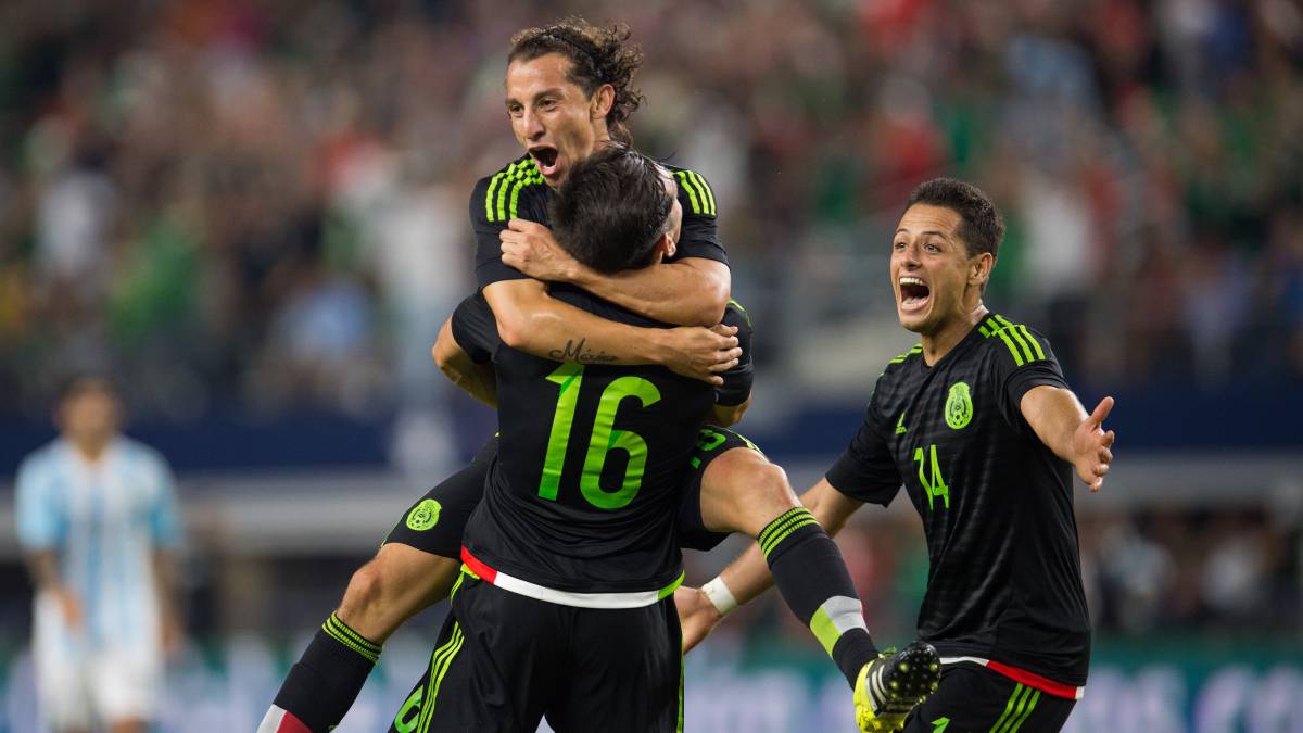 Javier Hernández, Andrés Guardado y Héctor Herrera