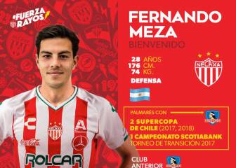 Necaxa anuncia el regreso del argentino Fernando Meza
