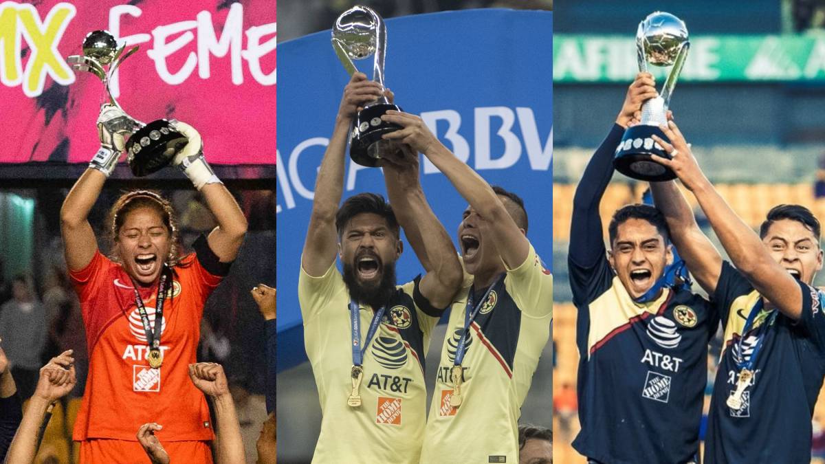 América logró tres títulos del Fútbol Mexicano en el fin de semana