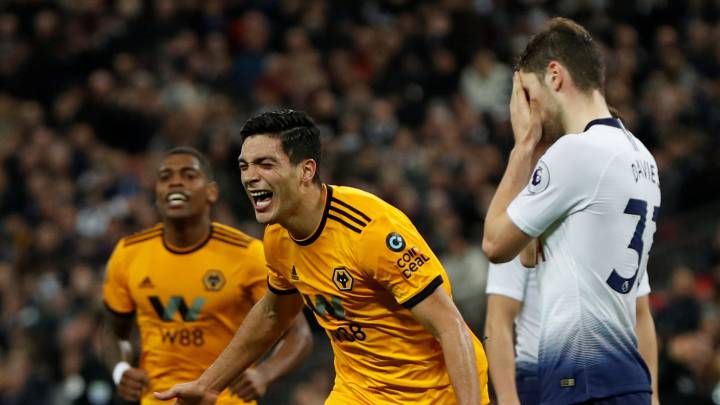 Raúl Jiménez volvió a darle el triunfo al Wolverhampton ante el Tottenham