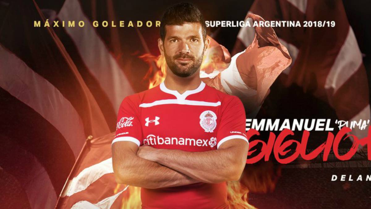 Toluca anuncia a Emmanuel Gigliotti como su nuevo refuerzo