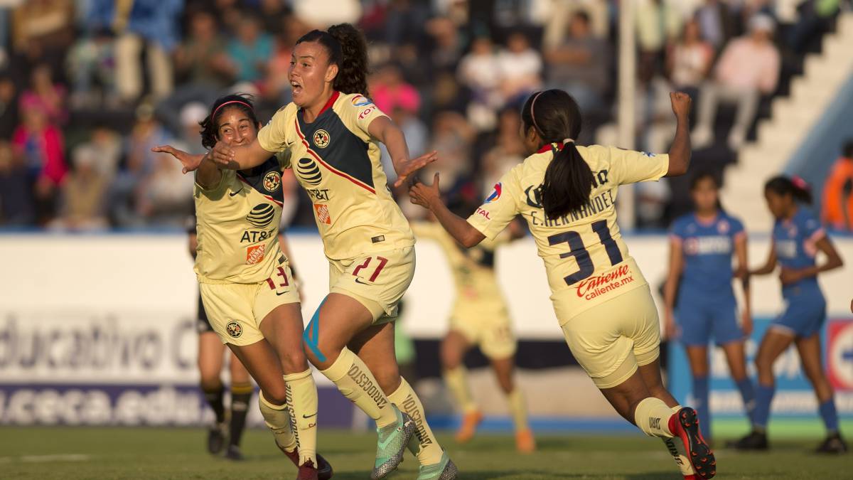Jugadoras festejando anotación