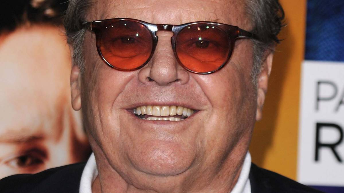Jack Nicholson sorprendió por su imagen en un partido de basquet