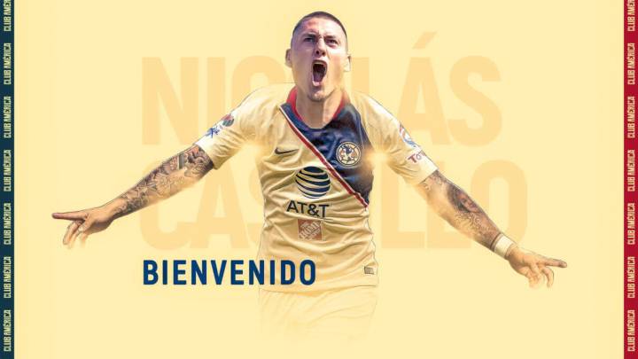 Nico Castillo enfundado en la casaca del América.
