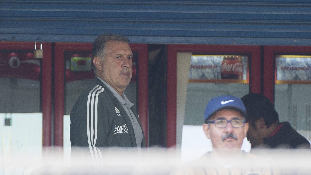 Gerardo Martino en uno de los palcos de Ciudad Universitaria