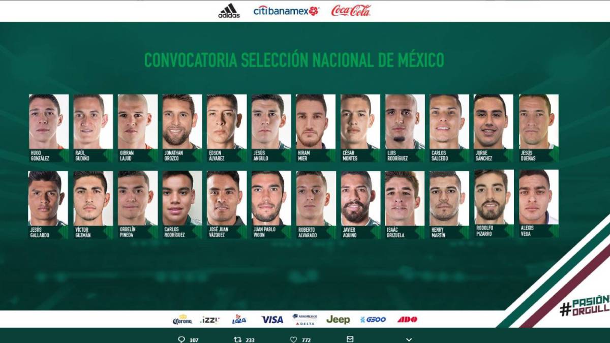 Lista la primera convocatoria del Tata Martino con la Selección Mexicana