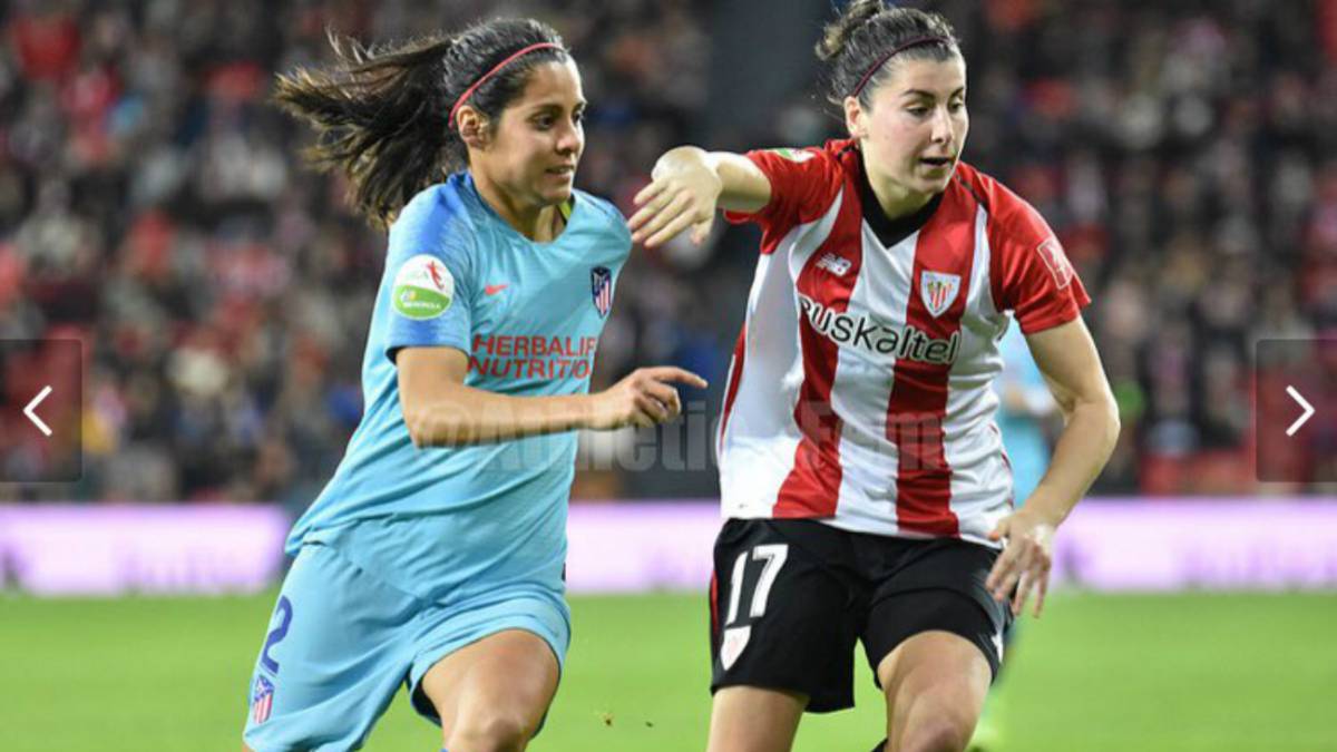 Kenti Robles con el Atlético de Madrid