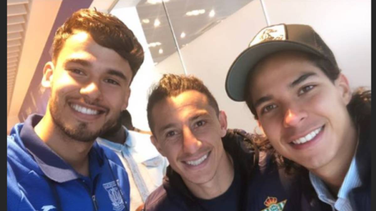 Diego Reyes, Andrés Guardado y Diego Lainez
