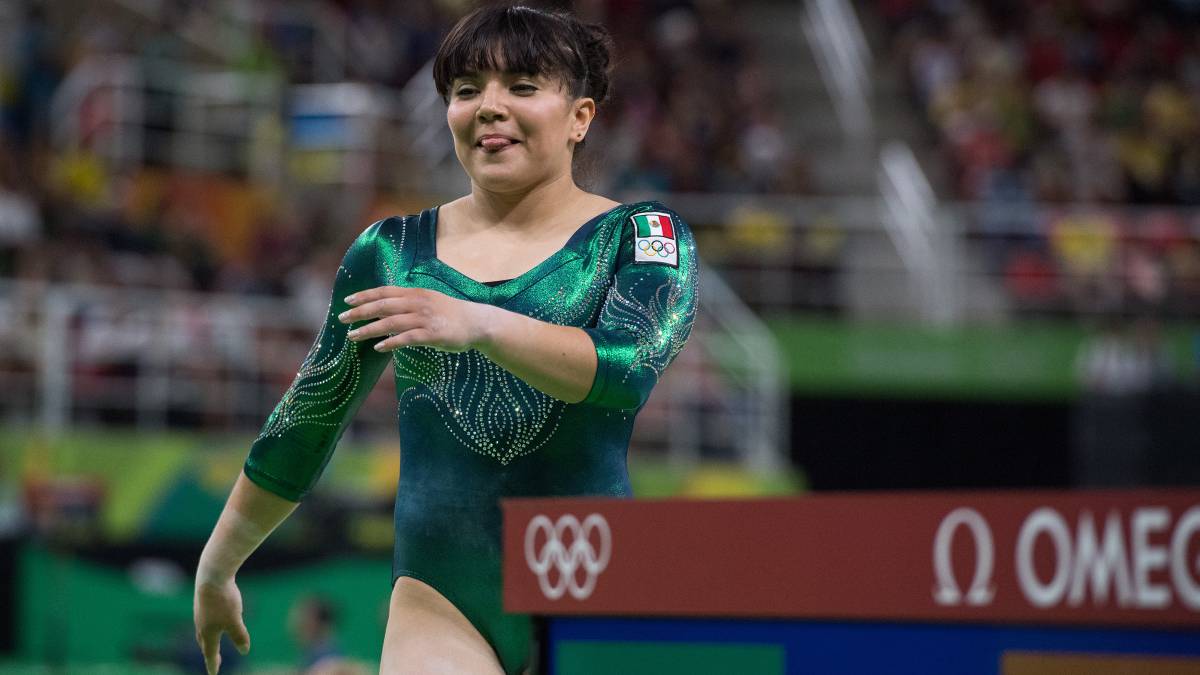 Alexa Moreno durante una competencia.