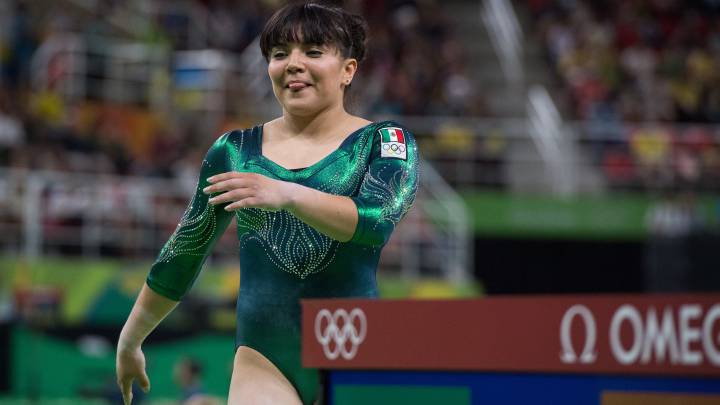 Alexa Moreno durante una competencia.