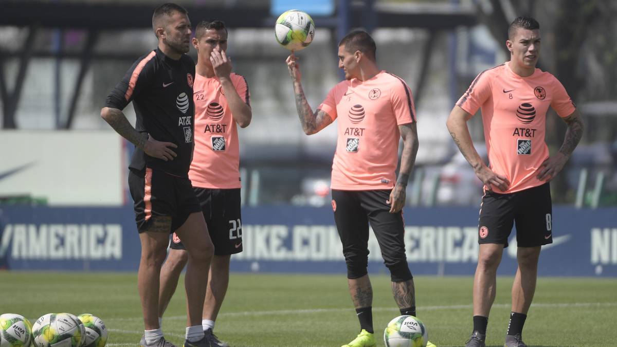 Jérémy Ménez en el entrenamiento con América