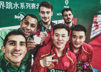 Pacheco y Ocampo ganan plata en Serie Mundial de Clavados