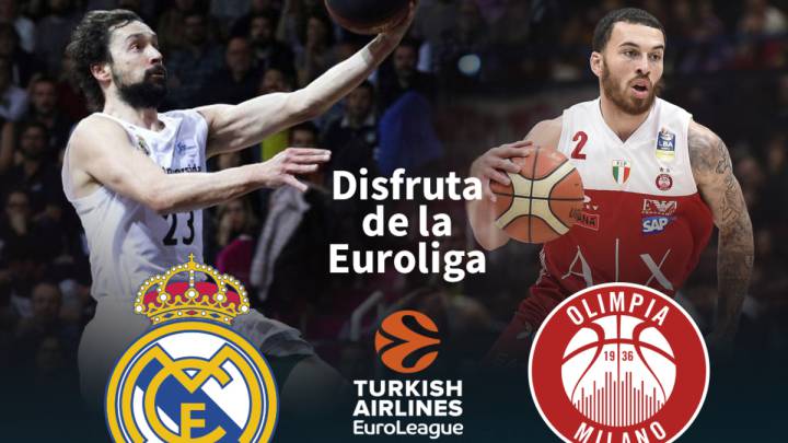 Real Madrid vs AX Armani Exchange Milan, Euroliga 2018-2019