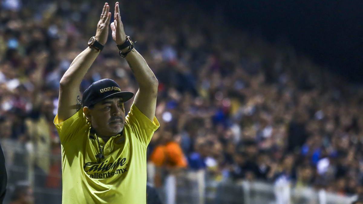 Diego Armando Maradona, director técnico de Dorados de Sinaloa, elogió el trabajo de Gerardo 'Tata' Martino al frente de la Selección Mexicana.