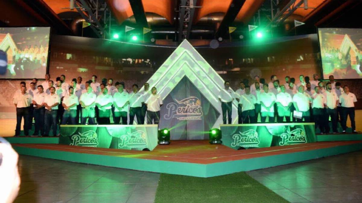 Presentación de los Pericos de Puebla, de cara al inicio de la temporada.
