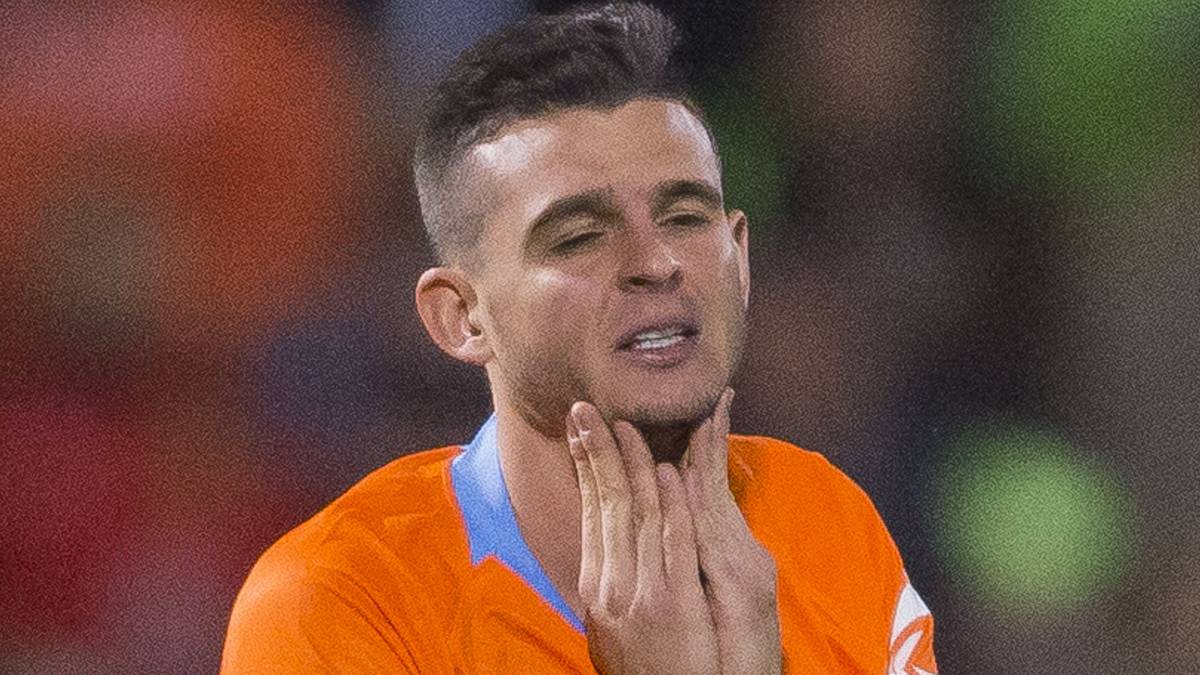 Nicolás Benedetti se lamenta una acción en la final de Copa MX.