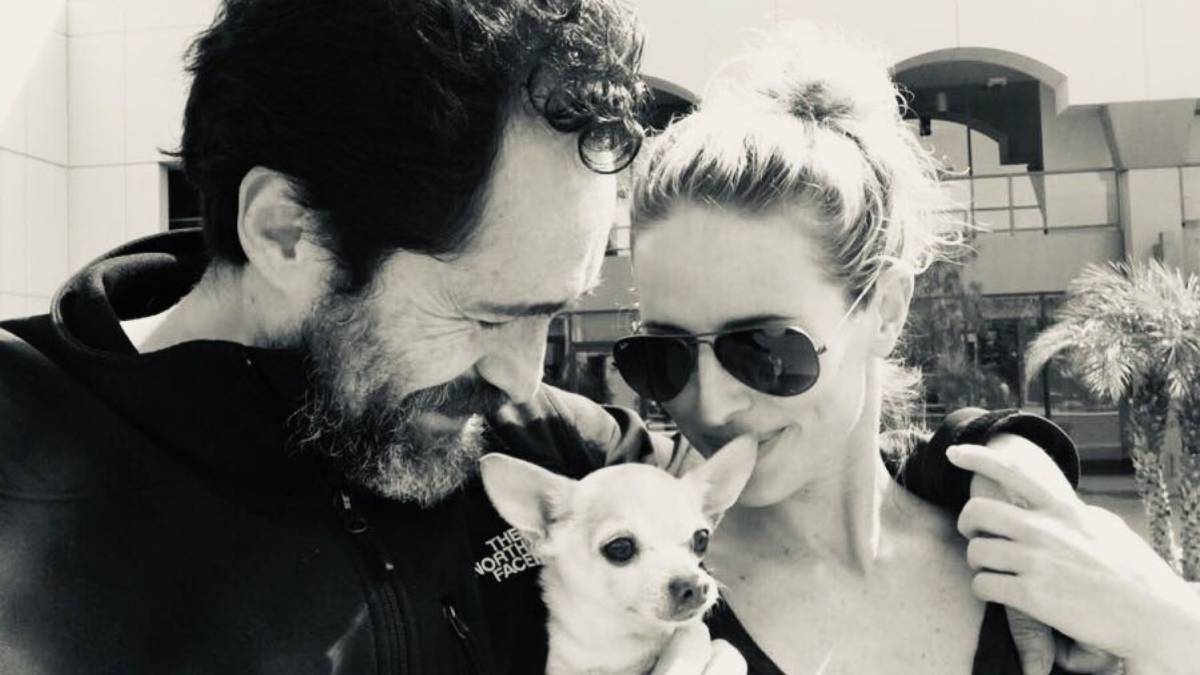 Demián Bichir y Stefanie Sherk