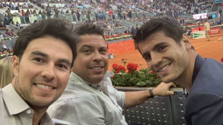 Checo Pérez, Ronaldo y Álvaro Morata