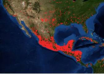 NASA evidencia alcance de incendios forestales en México