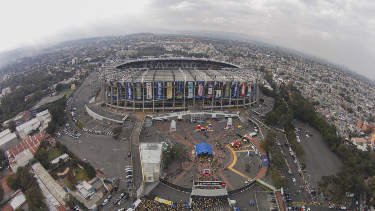 Panorámica del Estadio Azteca.