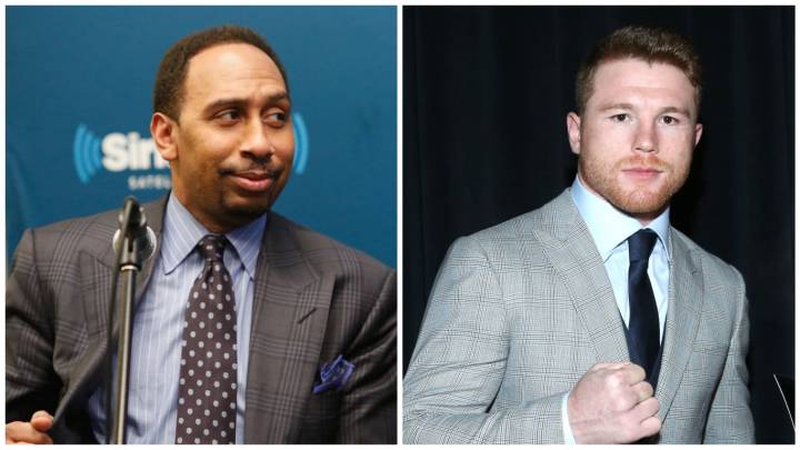 Stephen A. Smith y Saúl Álvarez