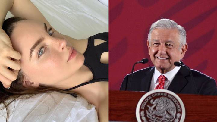 Belinda y Andrés Manuel López Obrador