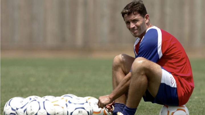 Rolando Fonseca durante un entrenamiento con la Selección de Costa Rica.